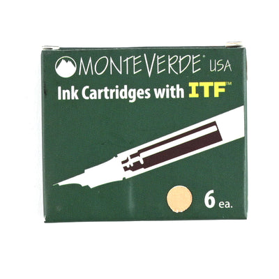 Monteverde Standard Ink Cartridge Pack of 6 - Topaz