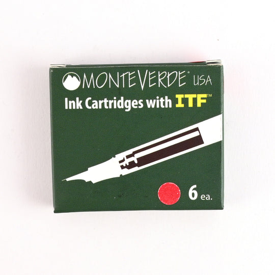 Monteverde Standard Ink Cartridge Pack of 6 - Viva Magenta