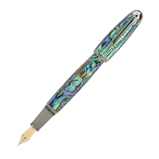 Monteverde Super Mega Abalone 14K Gold Fountain Pen - Gunmetal (Limited Edition)
