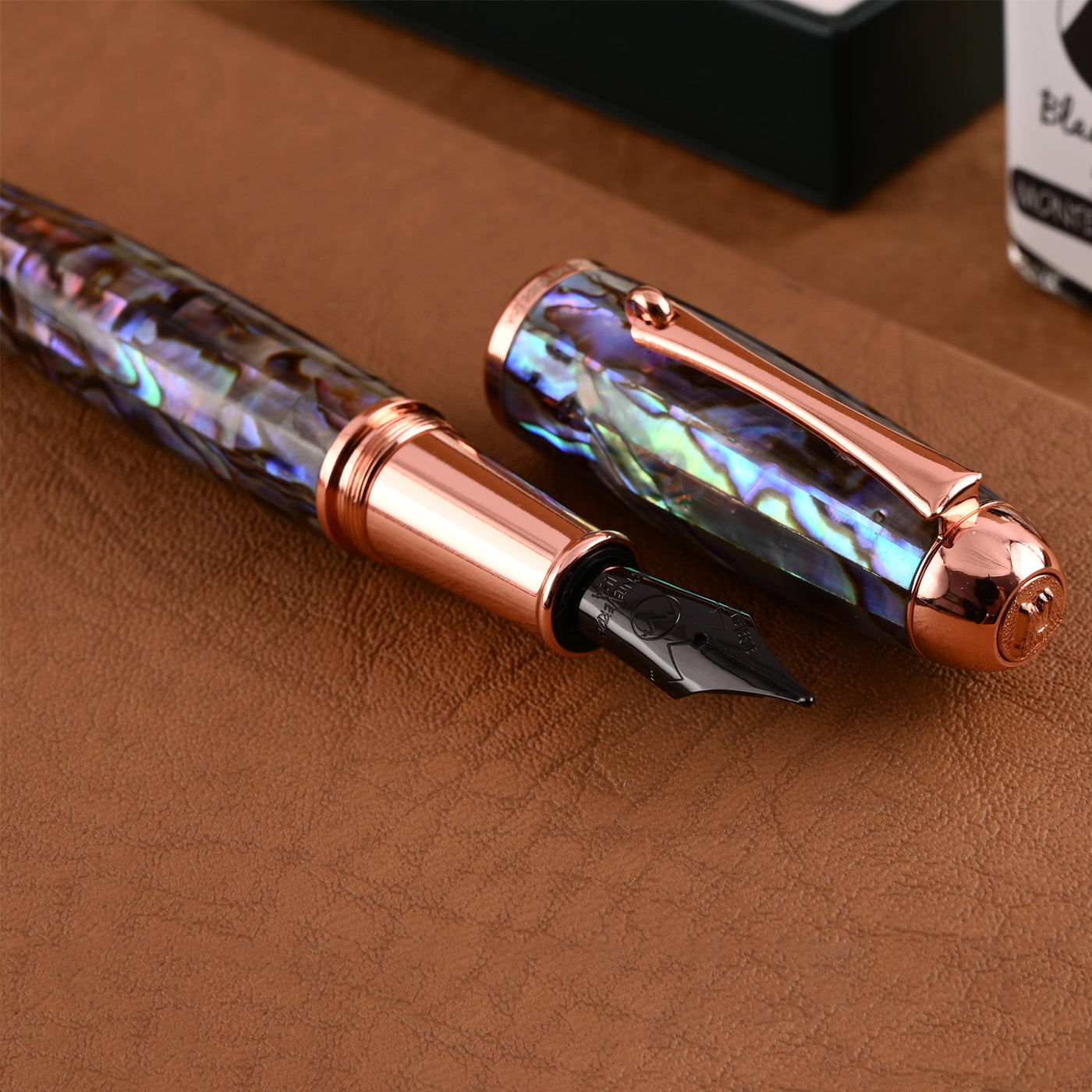 Monteverde Super Mega Abalone Fountain Pen - Rosegold (Limited Edition) 9