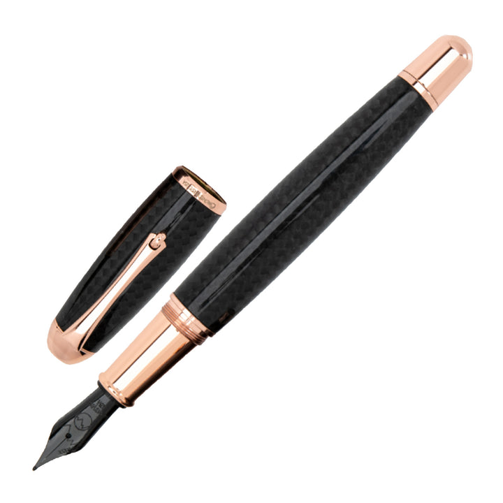 Monteverde Super Mega Carbon Fibre Fountain Pen - Black RGT – Makoba