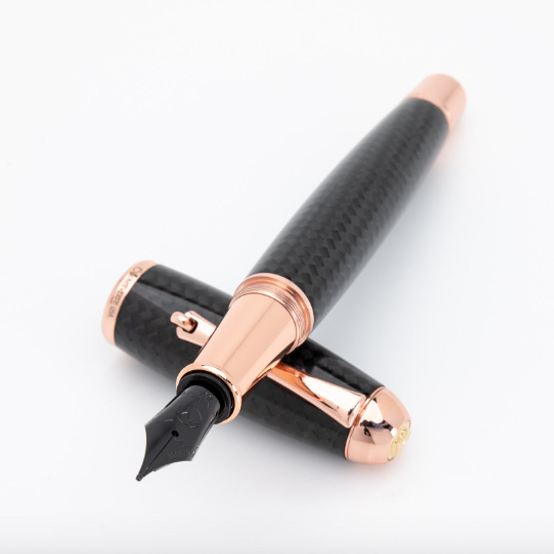 MONTEVERDE ブラック 万年筆 カーボンファイバー Monteverde Super Mega Carbon Fibre Fountain Pen - Black RGT – Makoba