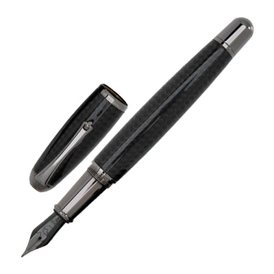 Monteverde Super Mega Carbon Fibre Fountain Pen - Black RT 1