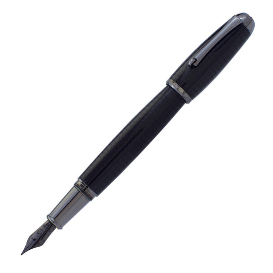 Monteverde Super Mega Carbon Fibre Fountain Pen - Black RT