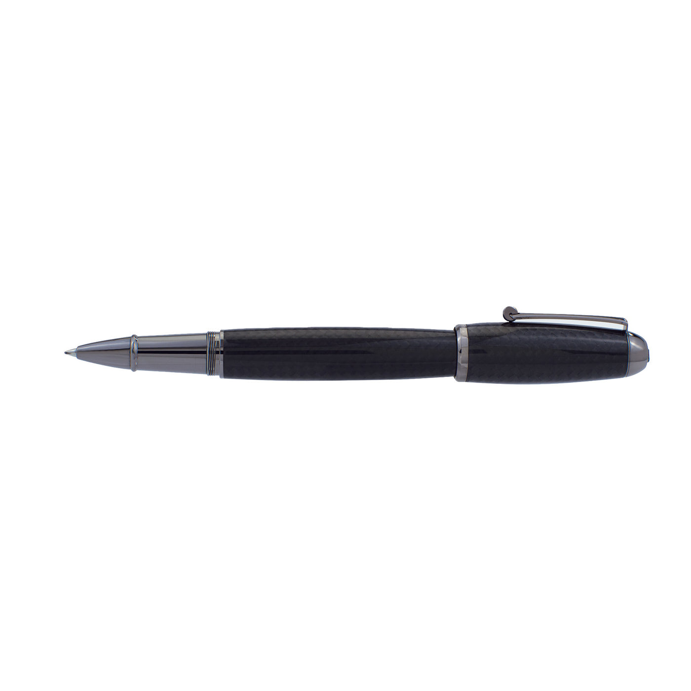 Monteverde Super Mega Carbon Fibre Roller Ball Pen - Black RT 4