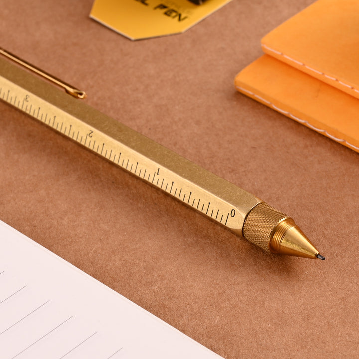 Monteverde Tool 0.9mm Mechanical Pencil - Brass GT – Makoba