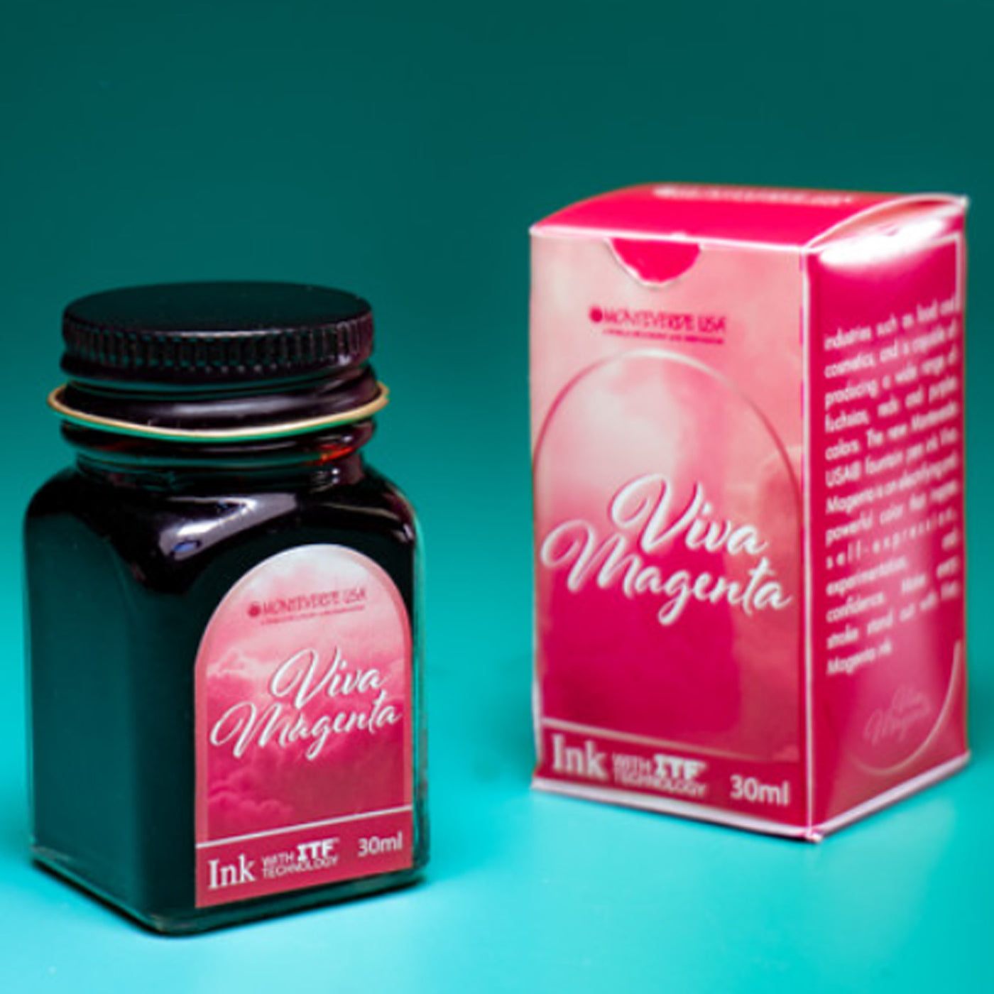 Monteverde Viva Magenta Ink Bottle - 30ml 1