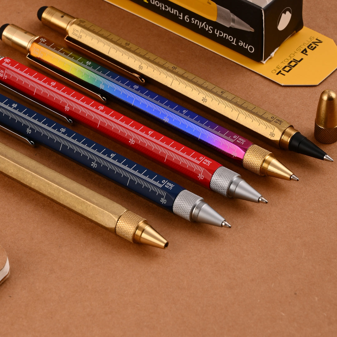 Monteverde 9 Function Tool Ball Pen - Brass GT – Makoba