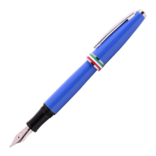 Monteverde Aldo Domani Italia Fountain Pen - Exotic Blue CT
