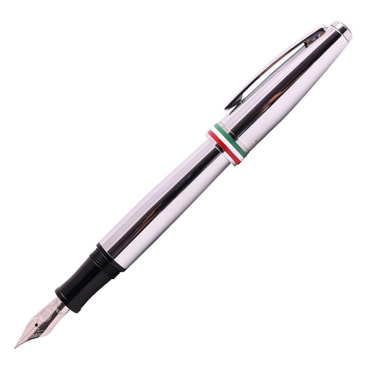 Monteverde Aldo Domani Italia Fountain Pen - Mirror Chrome CT