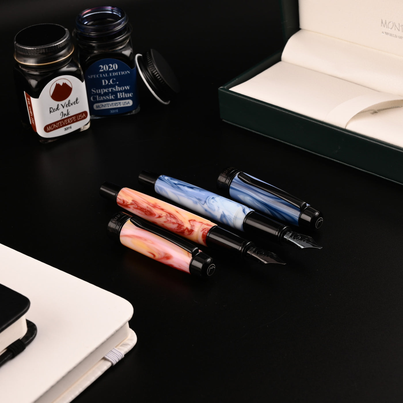 Monteverde Prima Fountain Pen - Red Swirl BT 20