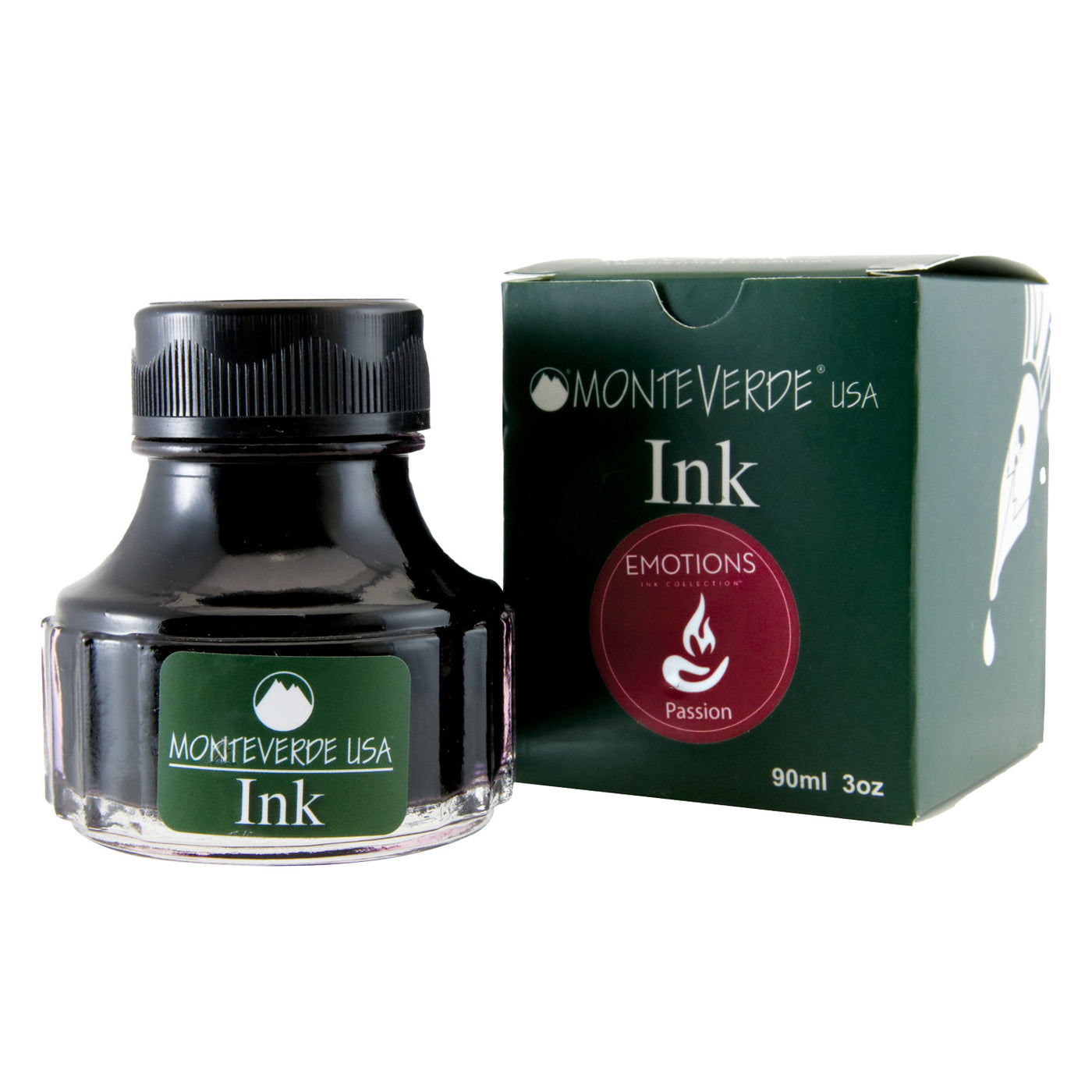 Monteverede Emotion Ink Bottle, Passion Burgundy - 90ml 3