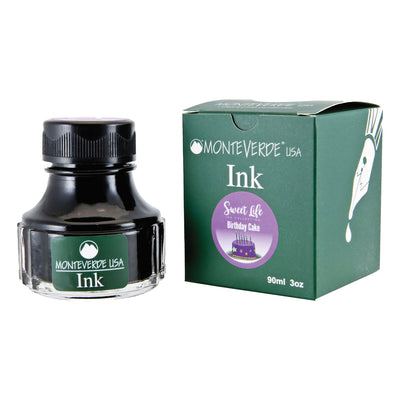 Monteverede Sweet Life Birthday Cake Ink Bottle, Purple - 90ml 3