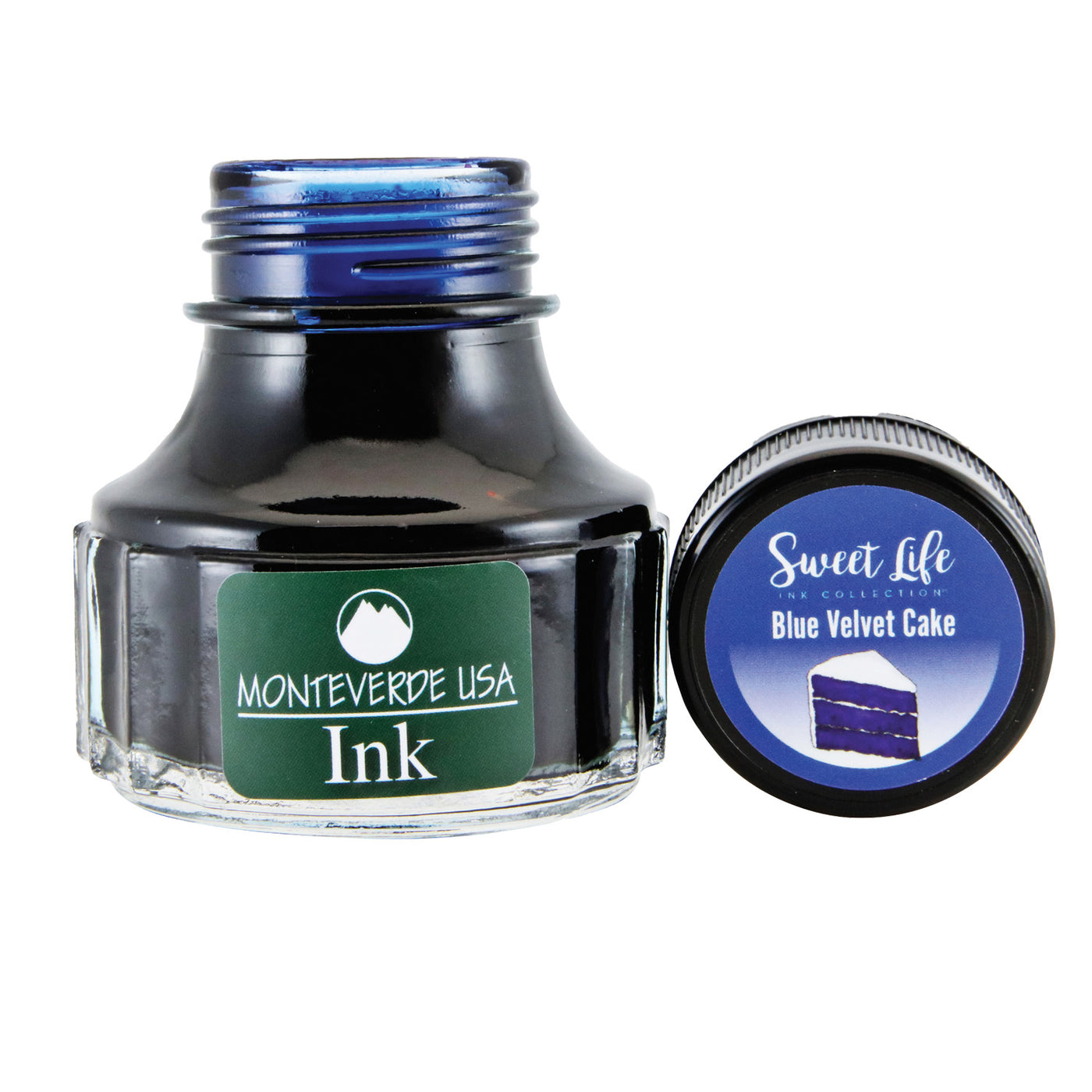 Monteverede Sweet Life Blue Velvet Cake Ink Bottle, Blue - 90ml 2