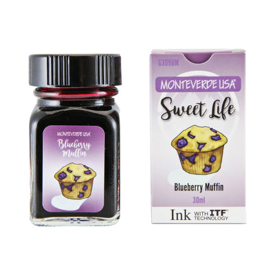 Monteverede Sweet Life Blueberry Muffin Ink Bottle, Burgundy - 30ml 4