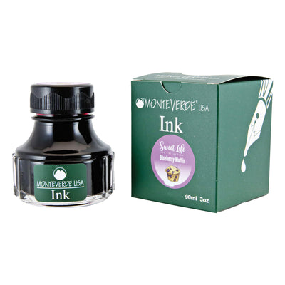 Monteverede Sweet Life Blueberry Muffin Ink Bottle, Burgundy - 90ml 3