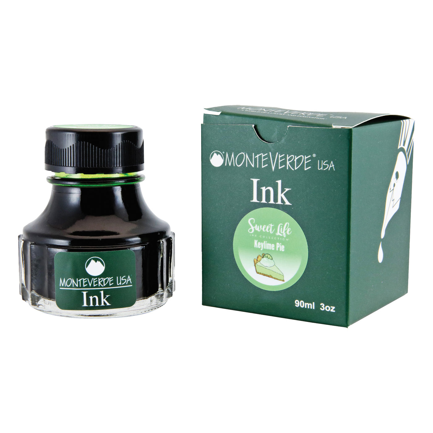 Monteverede Sweet Life Keylime Pie Ink Bottle, Green - 90ml 3