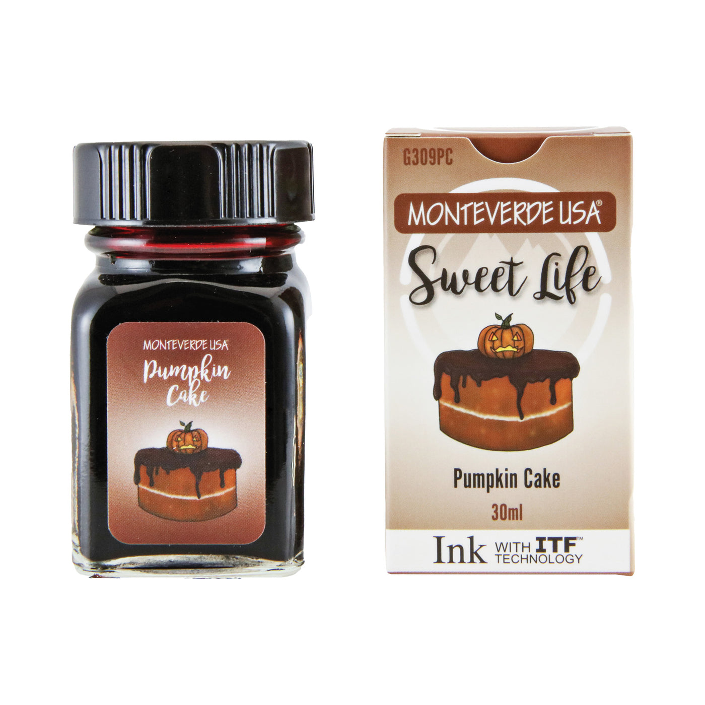 Monteverede Sweet Life Pumpkin Cake Ink Bottle, Brown - 30ml 4