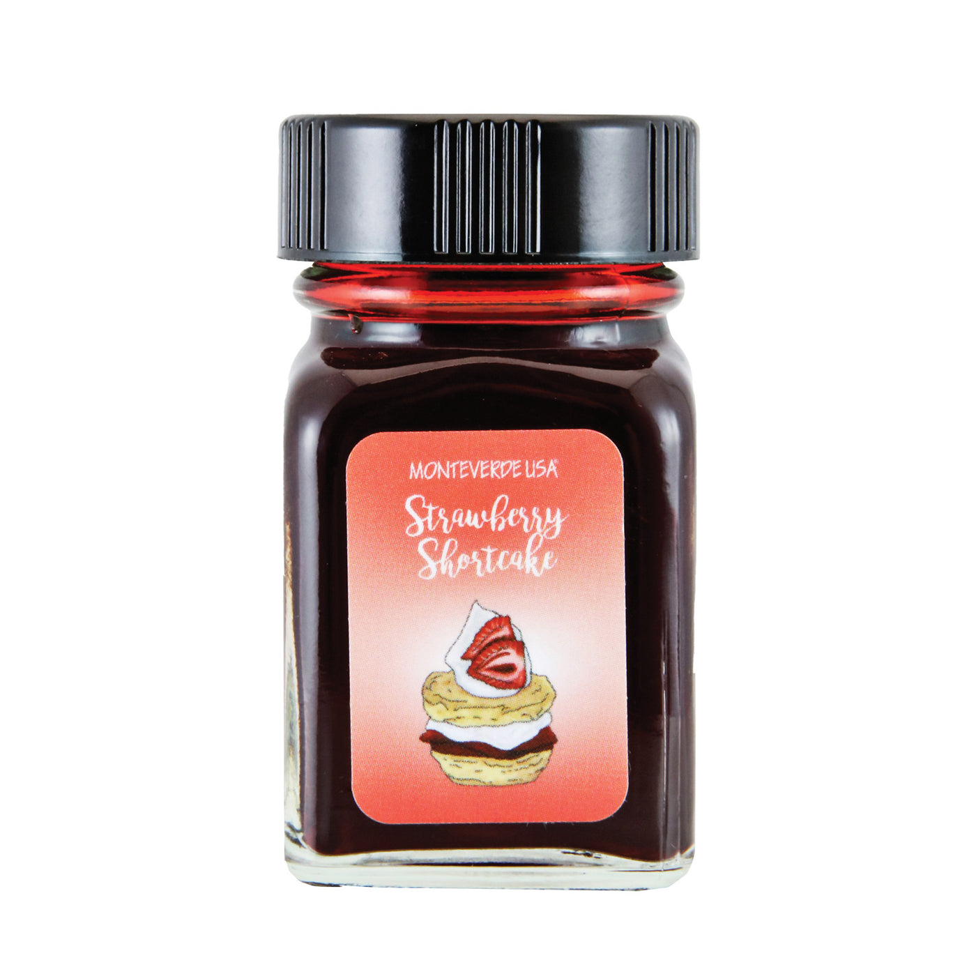 Monteverede Sweet Life Strawberry Shortcake Ink Bottle, Red - 30ml 1