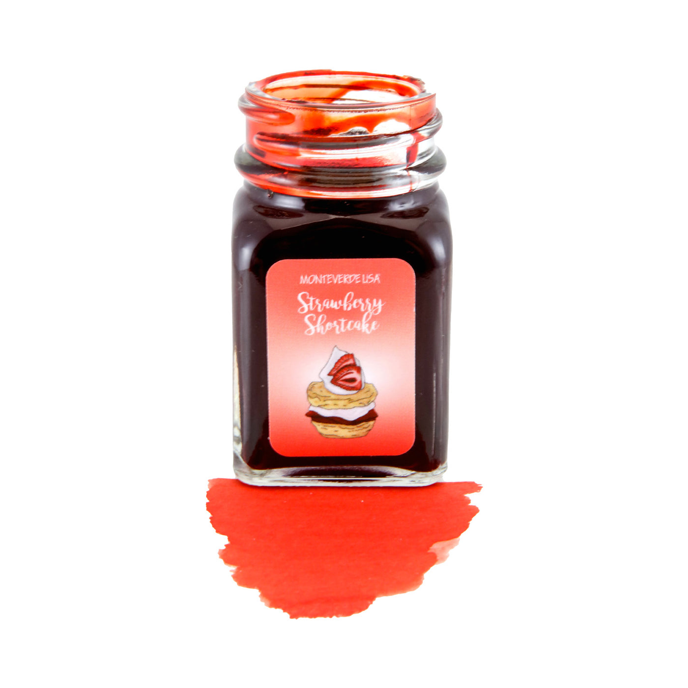 Monteverede Sweet Life Strawberry Shortcake Ink Bottle, Red - 30ml 3