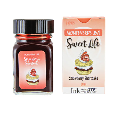 Monteverede Sweet Life Strawberry Shortcake Ink Bottle, Red - 30ml 4