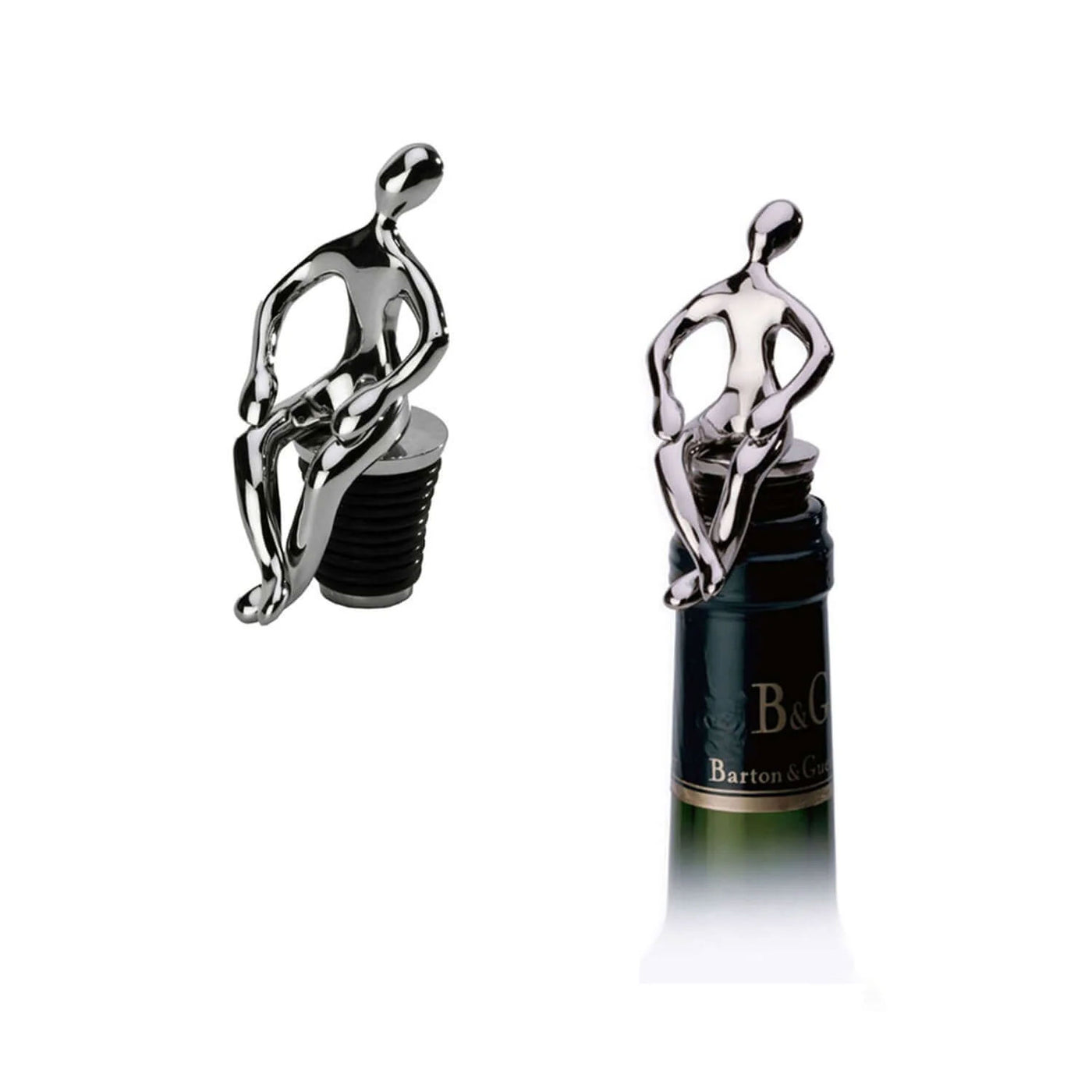 Mukul Goyal Id Bottle Stopper, Chrome - Lost In Thought 1