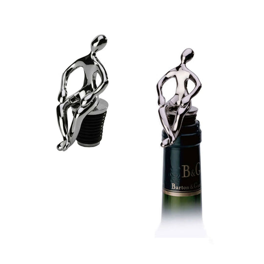 Mukul Goyal Id Bottle Stopper, Chrome - Lost In Thought