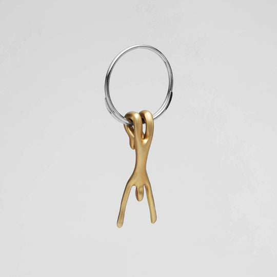 Mukul Goyal Acrobat Keychain - Burnished Brass