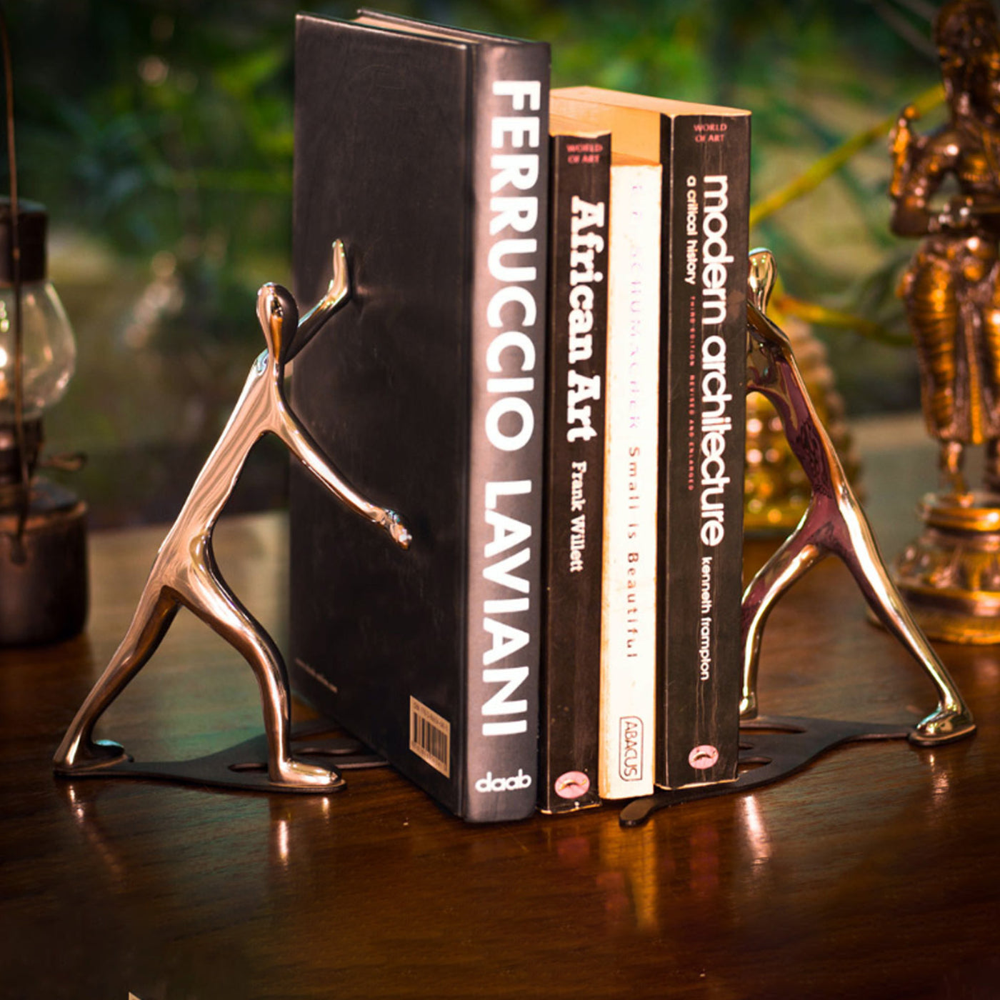 Mukul Goyal ID Bookends - Burnished Brass 3