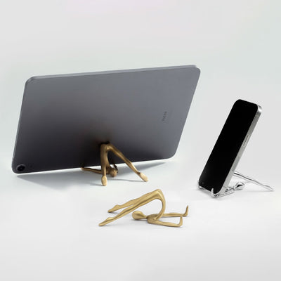 Mukul Goyal ID Yoga Phone/Tab Rest - Burnished Brass 2