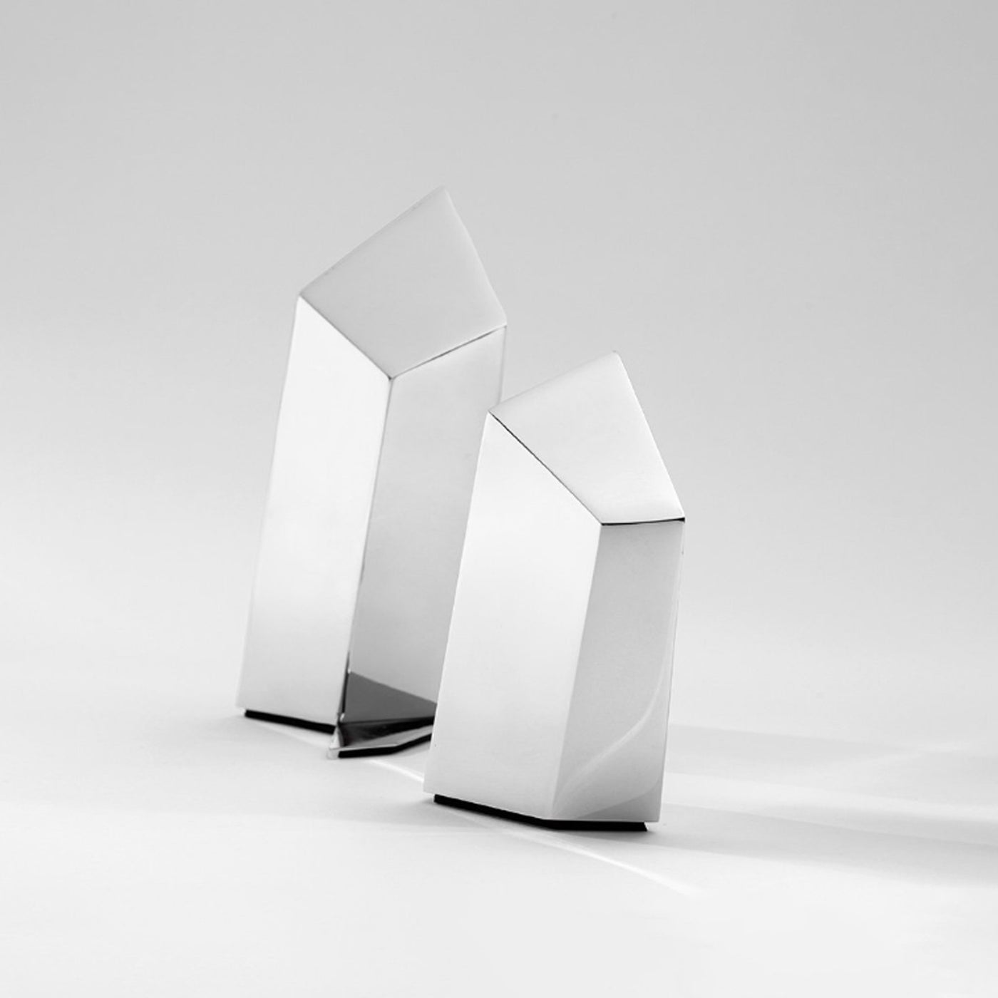 Mukul Goyal Tectonic Bookends - Stainless Steel 2