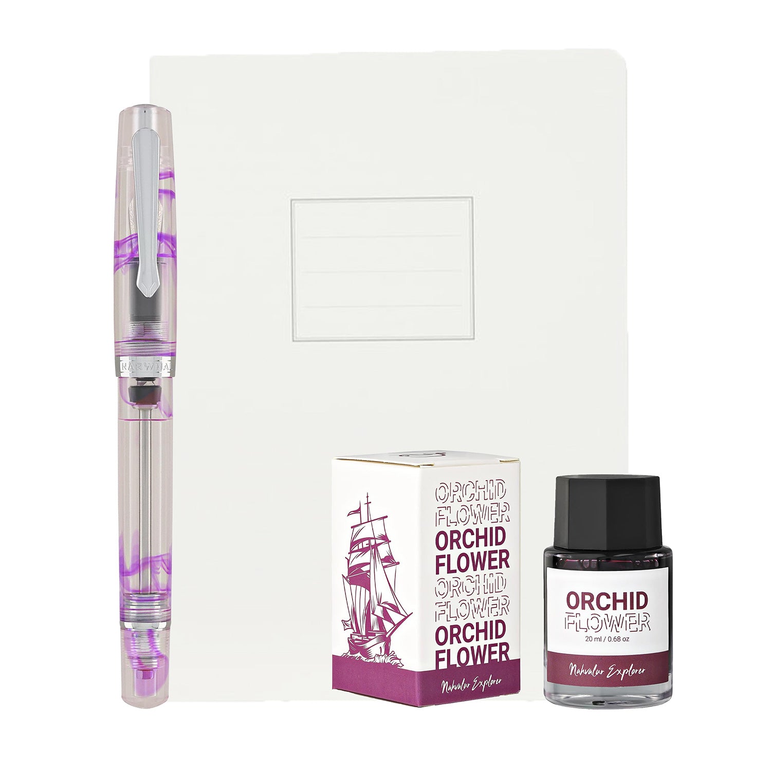 Nahvalur Original Plus Melacara Purple Gift Set of Fountain Pen ...
