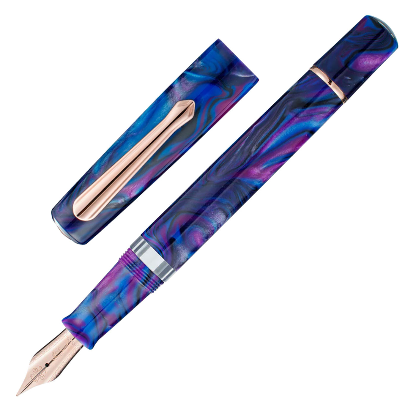 Nahvalur Schuylkill Fountain Pen - Cichlid Purple RGT 1