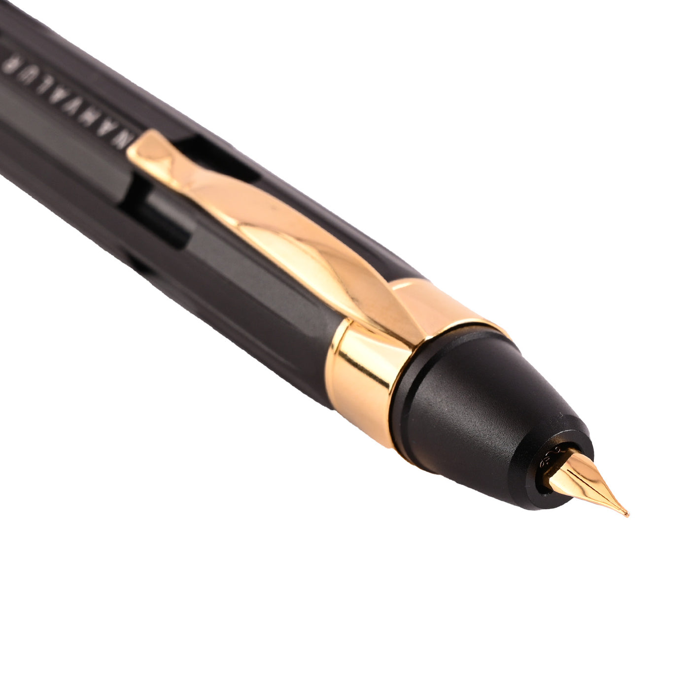 Nahvalur Eclipse Black Gold Fountain Pen 3