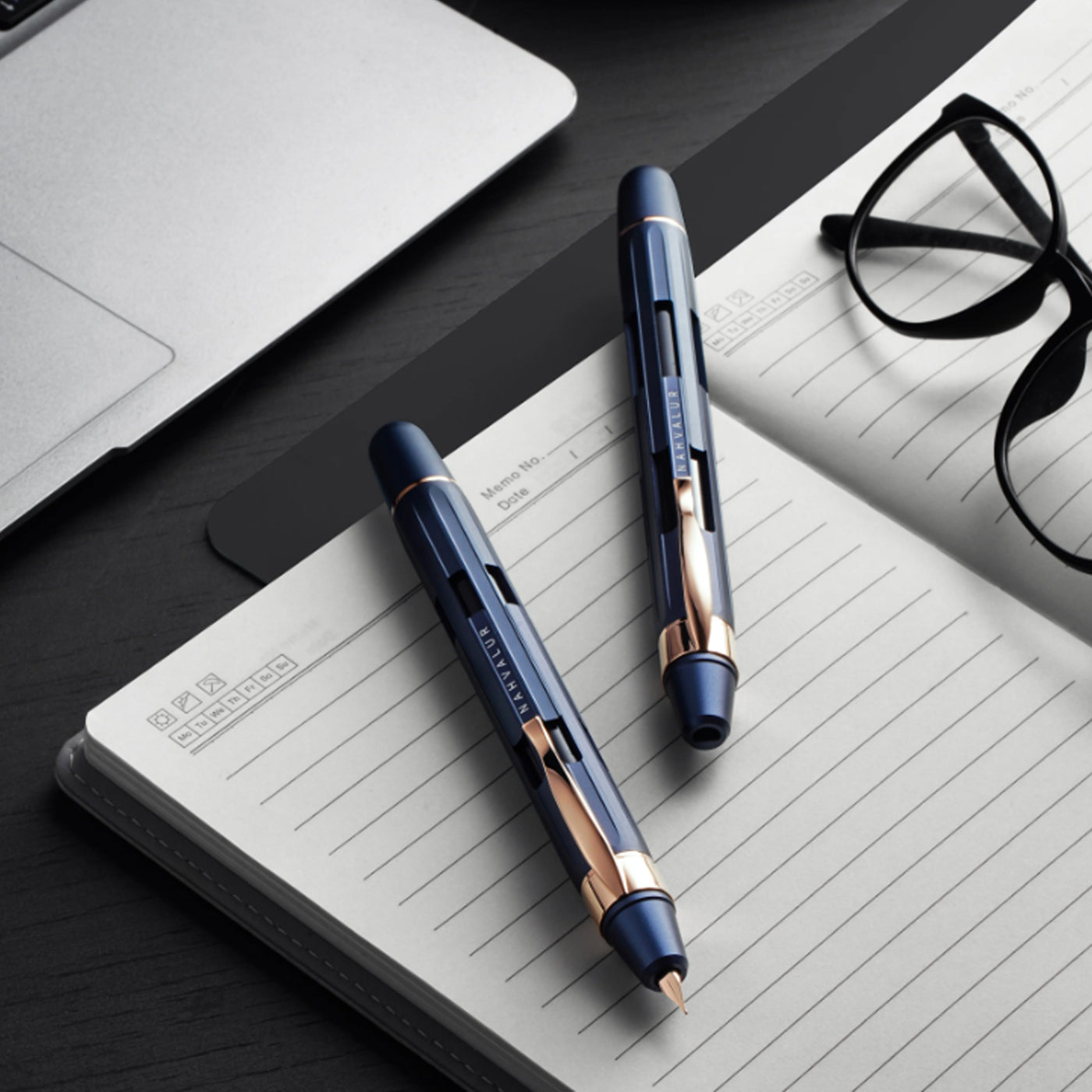 Nahvalur Eclipse Fountain Pen - Cobalt RGT