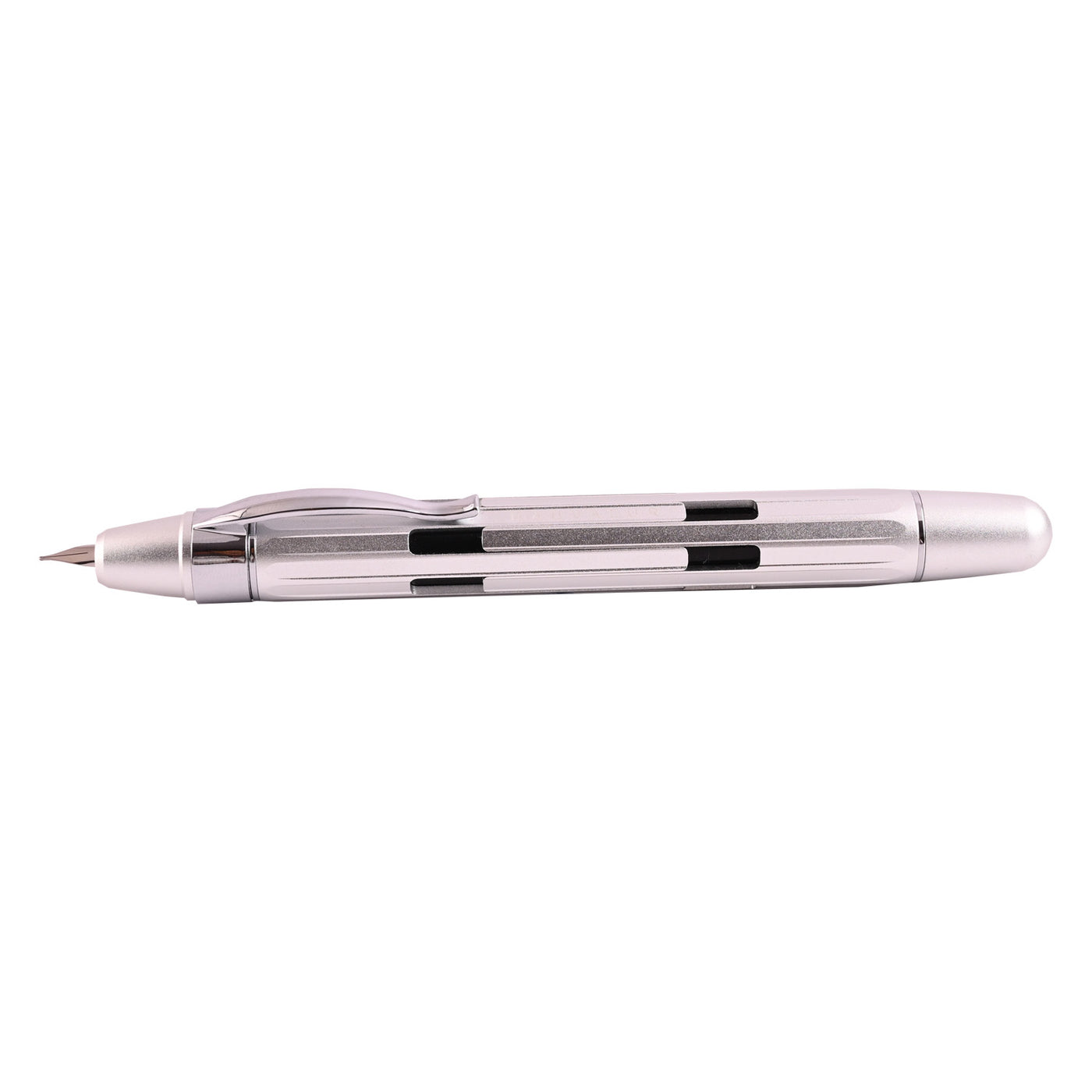 Nahvalur Eclipse Pure Silver Fountain Pen 4