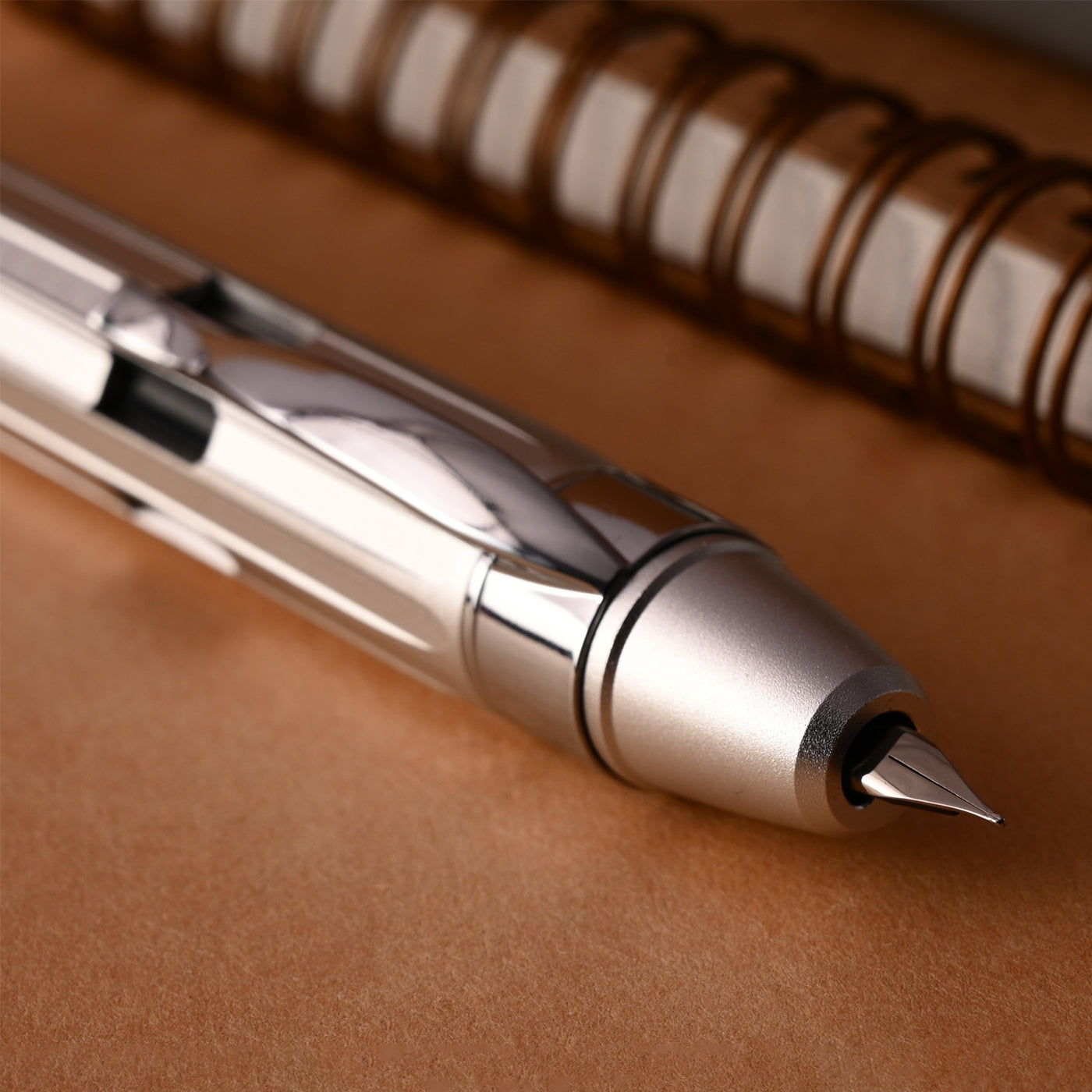 Nahvalur Eclipse Pure Silver Fountain Pen 6