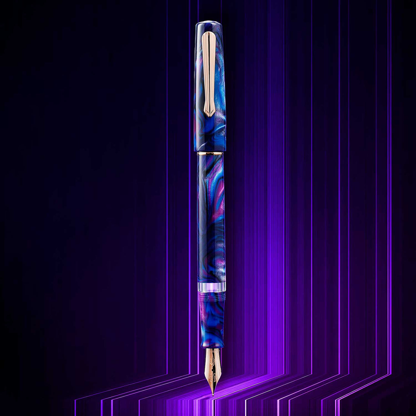Nahvalur Schuylkill Fountain Pen - Cichlid Purple RGT 5