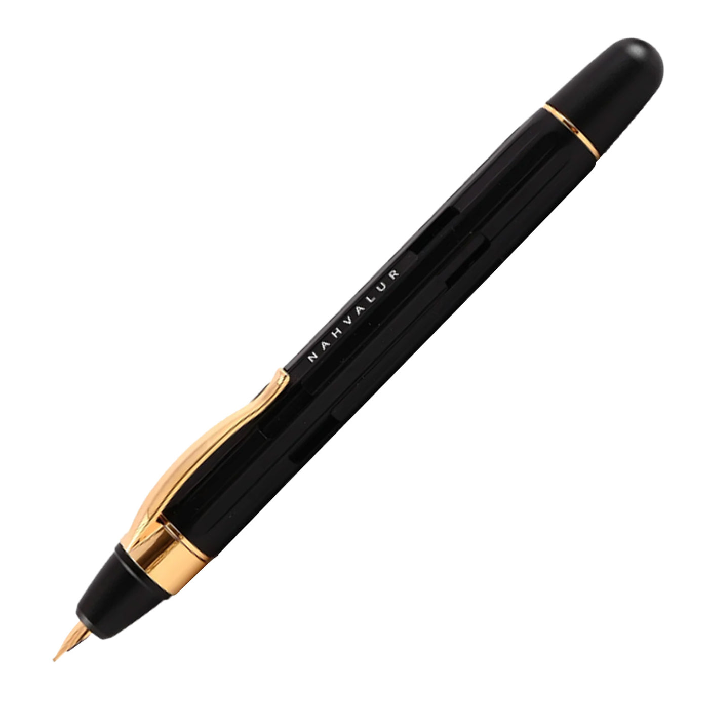 Nahvalur Eclipse Black Gold Fountain Pen