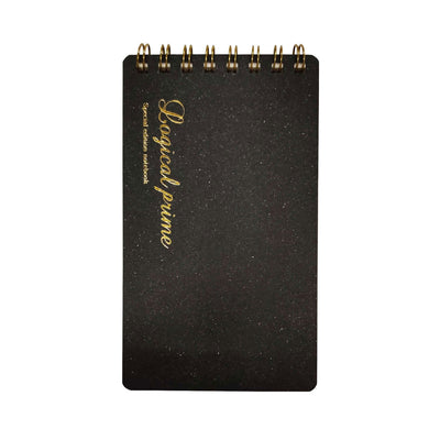 Nakabayashi Logical Prime Fountain Pen Friendly Spiral Notebook Black - Square Ruled 9