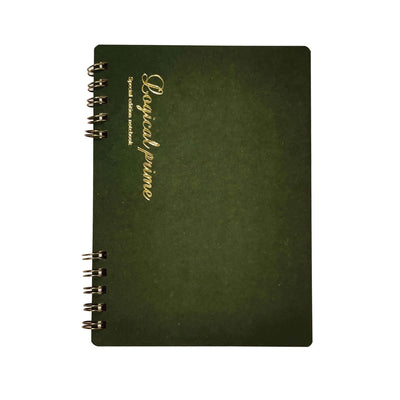 Nakabayashi Logical Prime Fountain Pen Friendly Spiral Notebook Green - 7mm Ruled 6