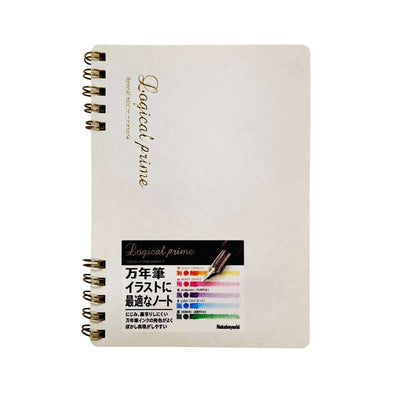 Nakabayashi Logical Prime Fountain Pen Friendly Spiral Notebook White - Unruled 7