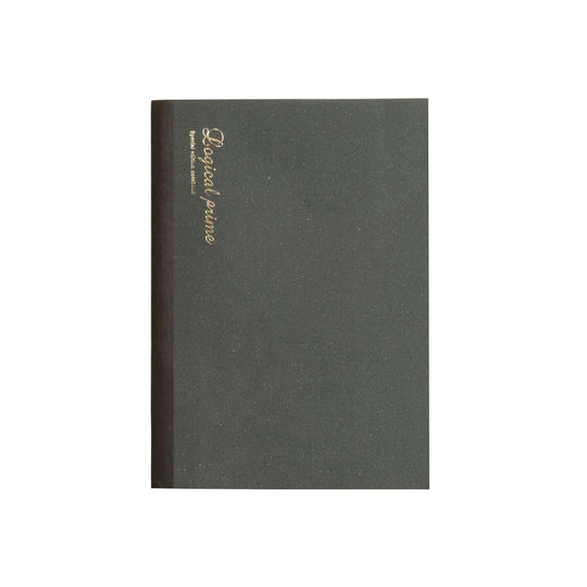 Nakabayashi Logical Prime Fountain Pen Friendly Stitched Notebook, Black - Square Ruled