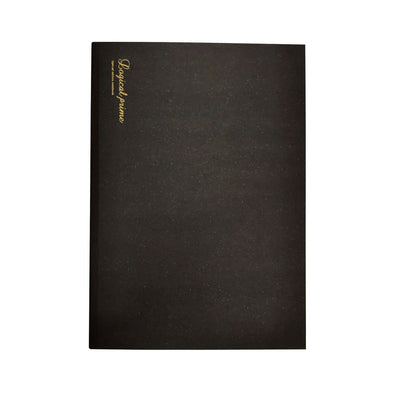 Nakabayashi Logical Prime Fountain Pen Friendly Stitched Notebook Black - Square Ruled A6 1