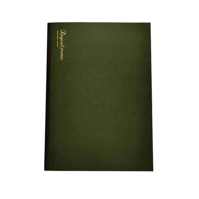 Nakabayashi Logical Prime Fountain Pen Friendly Stitched Notebook, Green - 7mm Ruled 1