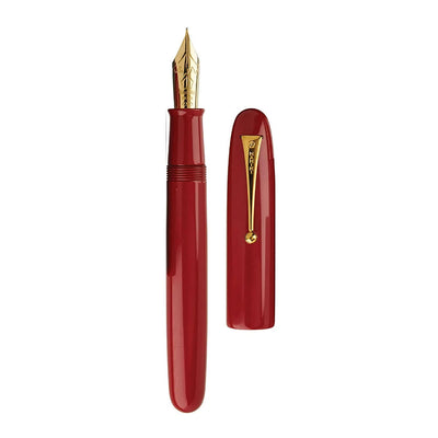 Namiki Urushi No.50 (Emperor Size) Fountain Pen Vermilion Red 18K Gold Nib 2