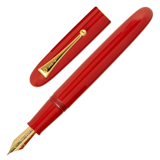 Namiki Yukari Royale Urushi No.20 Fountain Pen, Vermilion Red - 18K Gold Nib