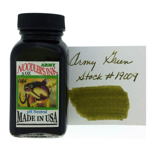 Noodler's 19009 Army Ink Bottle, Green - 88ml