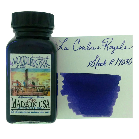 Noodler's 19030 La Couleur Royale Ink Bottle, Blue - 88ml