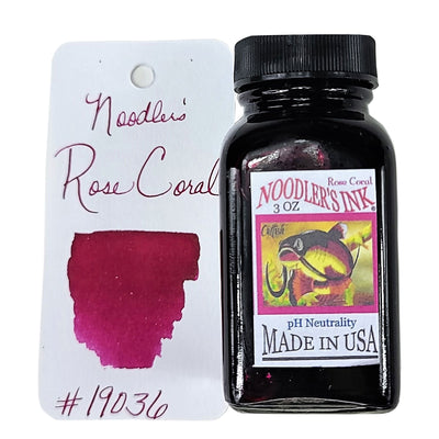 Noodler's 19036 Rose Coral Ink Bottle Pink - 88ml